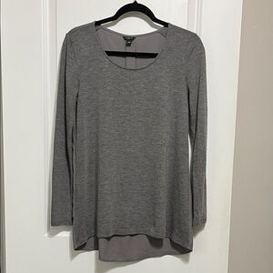 Ann Taylor Long Sleeve Scoop Neck Tunic SP